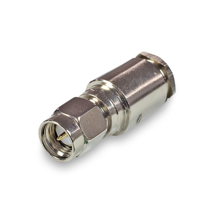 Разъем SMA-male (S-112F) для кабеля RG-58, прямой, сборный