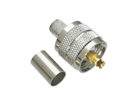 Разъём UHF-male (U-111/5D PL259) для кабеля 5D-FB, прямой, обжимной