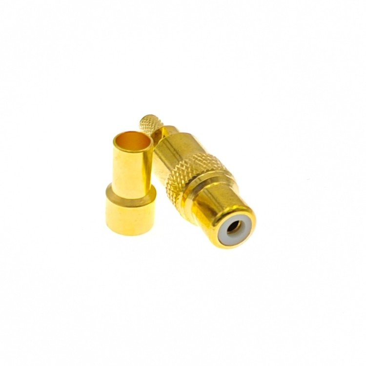 Разъём RCA-female (R-211F) для кабеля RG-58, прямой, обжимной