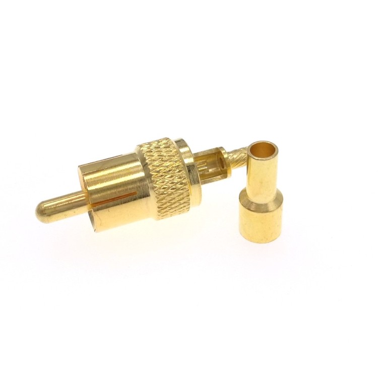 Разъём RCA-male (R-111L) для кабеля RG-174, RG-178, RG-316, прямой, обжимной