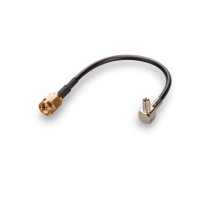 Пигтейл TS9-male - SMA-male, угловой/прямой (RG174)