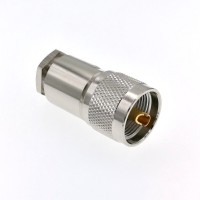 Разъём UHF-male (U-112/8D PL259) для кабеля 8D-FB, прямой, прижимной