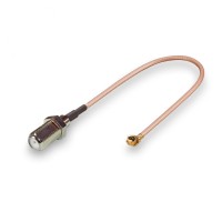 Пигтейл U.FL (IPEX1/MHF1) - F-female, угловой/прямой (RG178)