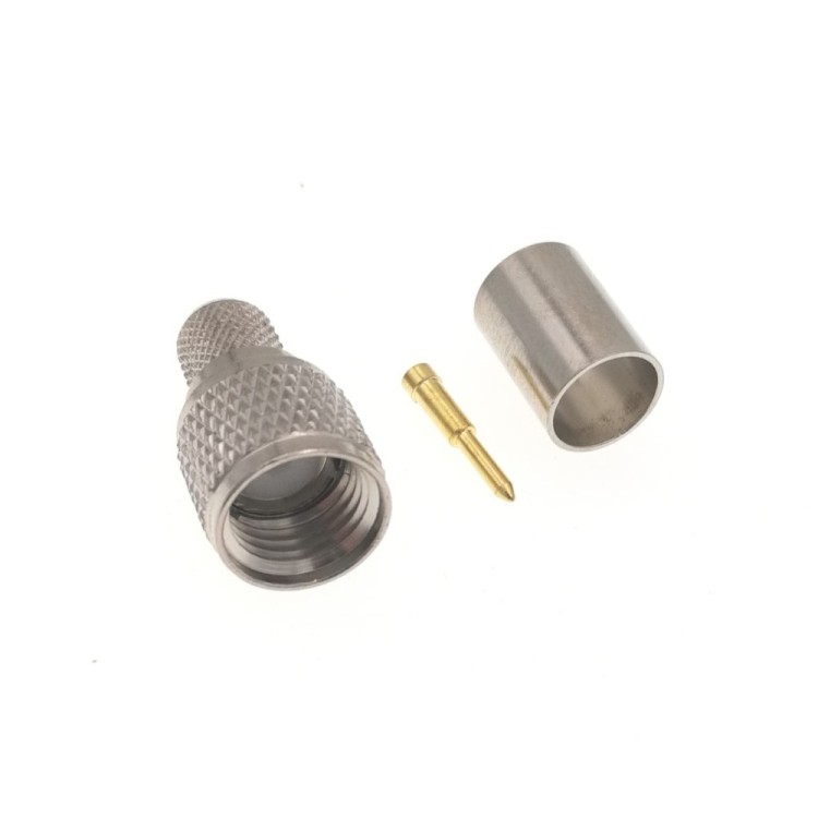 Разъём mini UHF-male (M-111/5D) для кабеля 5D-FB, прямой, обжимной