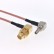 Пигтейл CRC9-male - SMA-female, угловой/угловой (RG178)