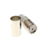 Разъём mini UHF-female (M-211/5D) для кабеля 5D-FB, прямой, обжимной