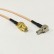 Пигтейл CRC9-male - SMA-female, угловой/прямой (RG316)