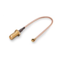 Пигтейл U.FL (IPEX1/MHF1) - SMA-female, угловой/прямой (RG178)