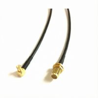 Пигтейл MCX-male - SMA-female, угловой/прямой (RG174)