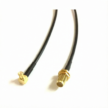 Пигтейл MCX-male - SMA-female, угловой/прямой (RG174)