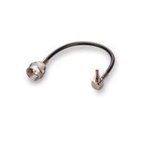 Пигтейл CRC9-male - F-male, угловой/прямой (RG174)