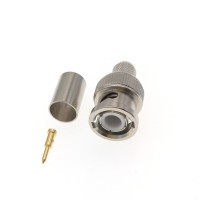 Разъём BNC-male (B-111/5D) для кабеля 5D-FB, прямой, обжимной
