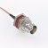 Пигтейл SMA-male - BNC-female, прямой/прямой (RG316)