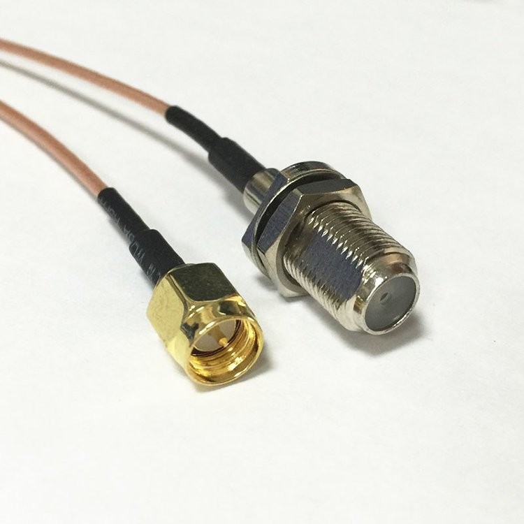 Пигтейл SMA-male - F-female, прямой/прямой (RG316)