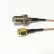 Пигтейл SMA-male - F-female, прямой/прямой (RG316)
