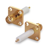 Разъем SMA-female (SMA-7814-16 / GSA-1110) приборный фланец, диэлектрик 16 мм