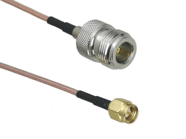Пигтейл SMA-male - N-female, прямой/прямой (RG316)