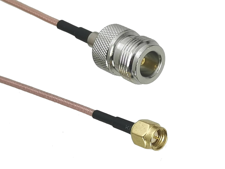 Пигтейл SMA-male - N-female, прямой/прямой (RG316)