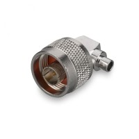 Разъем N-male для полужесткого кабеля RG402 (0.141"), угловой, под пайку