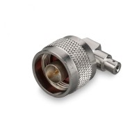 Разъем N-male для полужесткого кабеля RG405 (0.086"), угловой, под пайку