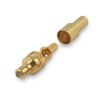 Разъем SMB-male для кабеля RG-174, RG-178, RG-316, прямой, обжимной