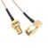 Пигтейл SMA-male - SMA-female, угловой/прямой (RG178)