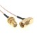 Пигтейл SMA-male - SMA-female, угловой/прямой (RG178)