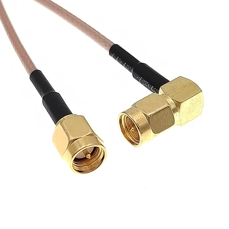 Пигтейл SMA-male - SMA-male, прямой/угловой (RG316)