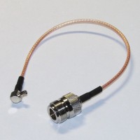 Пигтейл TS9-male - N-female, угловой/прямой (RG316)