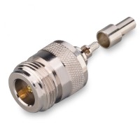 Разъем N-female (N-211L) для кабеля RG-174, RG-178, RG-316, прямой, обжимной