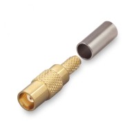 Разъем MCX-female (11-211L) для кабеля RG-174, RG-178, RG-316, прямой, обжимной