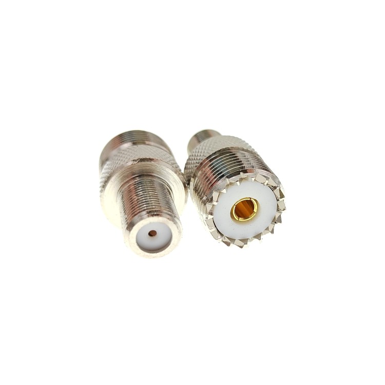Переходник UHF-female - F-female (UF-322), прямой