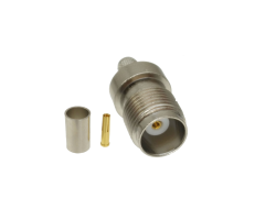 Разъём TNC-female (T-211F) для кабеля RG-58, прямой, обжимной