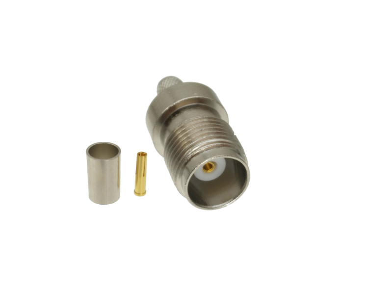 Разъём TNC-female (T-211F) для кабеля RG-58, прямой, обжимной
