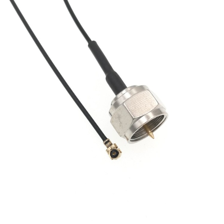 Пигтейл U.FL (IPEX1/MHF1) - F-male, угловой/прямой (RF1.13)