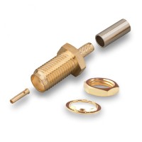 Разъем SMA-female для кабеля RG-174, RG-178, RG-316, прямой, обжимной