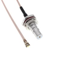Пигтейл U.FL (IPEX1/MHF1) - QMA-female, угловой/прямой (RG178)