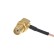 Пигтейл U.FL (IPEX1/MHF1) - SMA-female, угловой/угловой (RG178)