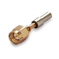 Разъем SMA-male (S-111L) для кабеля RG-174, RG-178, RG-316, прямой, обжимной