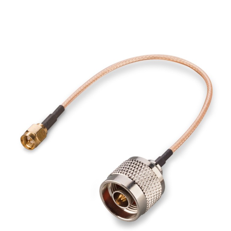 Пигтейл SMA-male - N-male, прямой/прямой (RG316)