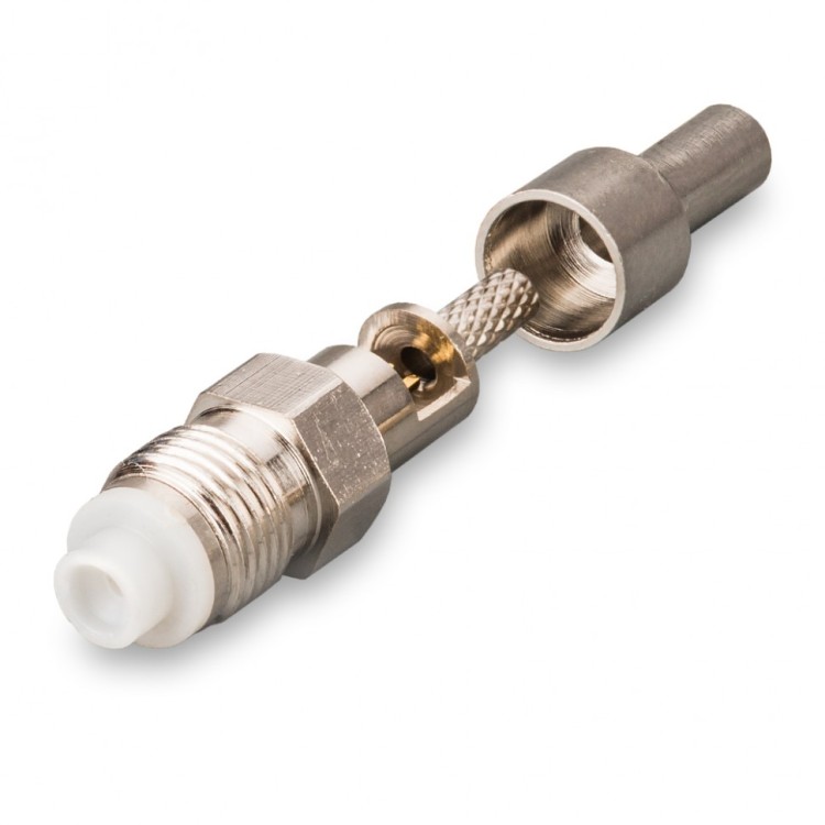 Разъем FME-female (N1-211L) для кабеля RG-174, RG-178, RG-316, прямой, обжимной