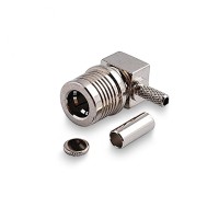 Разъем QMA-male для кабеля RG-174, RG-178, RG-316, угловой