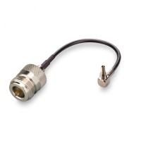 Пигтейл CRC9-male - N-female, угловой/прямой (RG174)