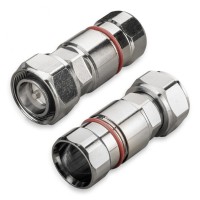 Разъем 4.3-10-male для фидерного кабеля 1/2" SF, прямой, прижимной