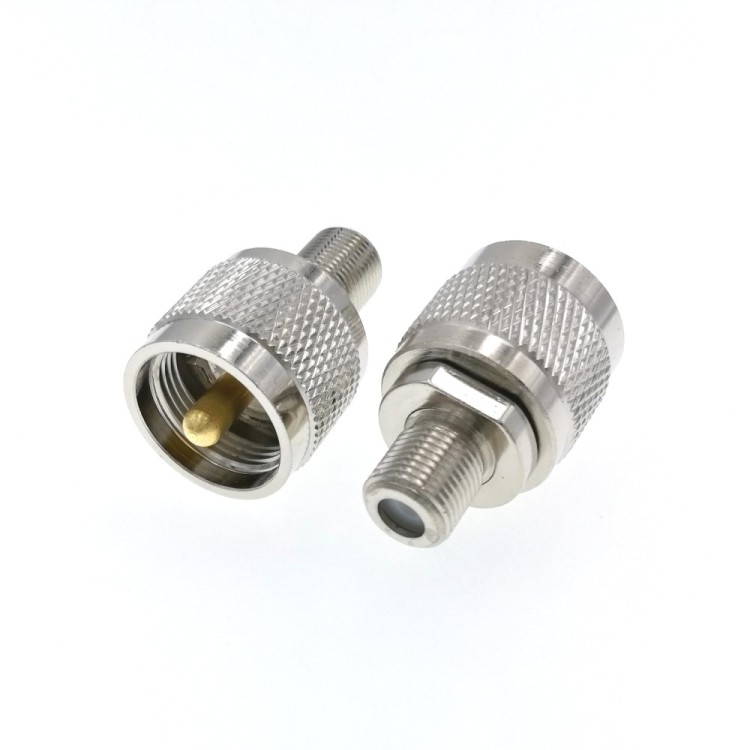 Переходник UHF-male - F-female (UF-312), прямой
