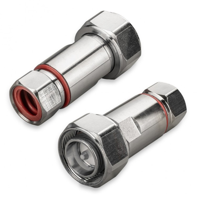 Разъем 4.3-10-male для фидерного кабеля 1/2", прямой, накручивающийся