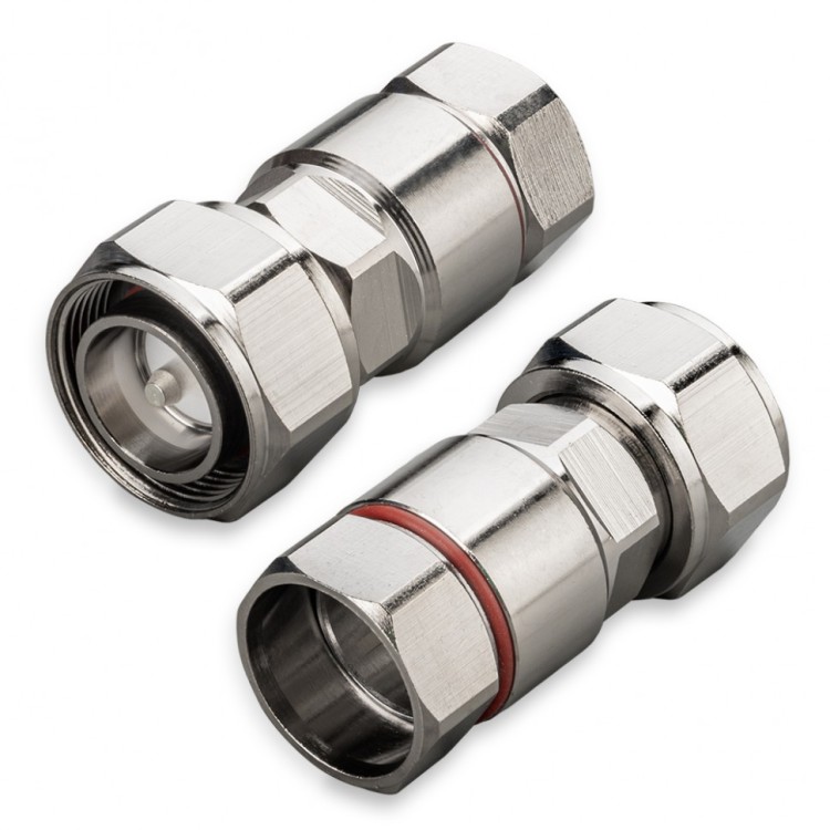 Разъем 4.3-10-male для фидерного кабеля 1/2", прямой, прижимной