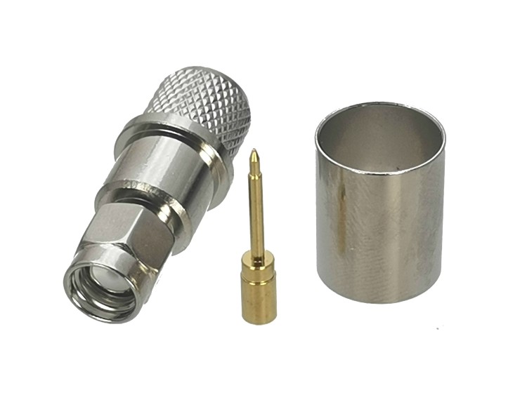 Разъём SMA-male (S-111/8D) для кабеля 8D-FB, прямой, обжимной
