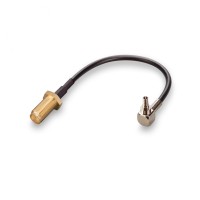 Пигтейл CRC9-male - SMA-female, угловой/прямой (RG174)