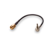 Пигтейл CRC9-male - SMA-male, угловой/прямой (RG174)